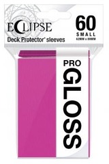 Ultra Pro 15633 Eclipse Pro-Gloss Small Deck Protector Sleeves 60ct - Hot Pink